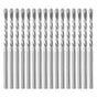 18Inch Drywall Pilot Point Cutting Drill Bit (16 Pack), Cutting Drywall, Suitable for Rotary Zipper Spiral Saws