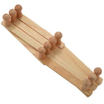 Wall Hanger 10 Hooks Pack Of 2 Natural Wood Wall Mounted Expandable Accordion Peg Coat Rack Hanger 2 Pack