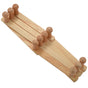Wall Hanger 10 Hooks Pack Of 2 Natural Wood Wall Mounted Expandable Accordion Peg Coat Rack Hanger 2 Pack