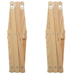 Wall Hanger 10 Hooks Pack Of 2 Natural Wood Wall Mounted Expandable Accordion Peg Coat Rack Hanger 2 Pack
