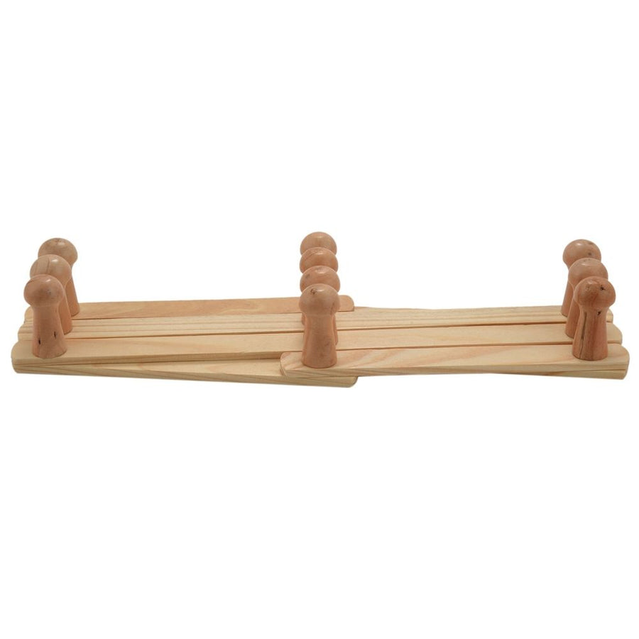 Wall Hanger 10 Hooks Pack Of 2 Natural Wood Wall Mounted Expandable Accordion Peg Coat Rack Hanger 2 Pack