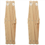 Wall Hanger 10 Hooks Pack of 4 Natural Wood Wall Mounted Expandable  Peg Coat Rack Hanger 4 Pack