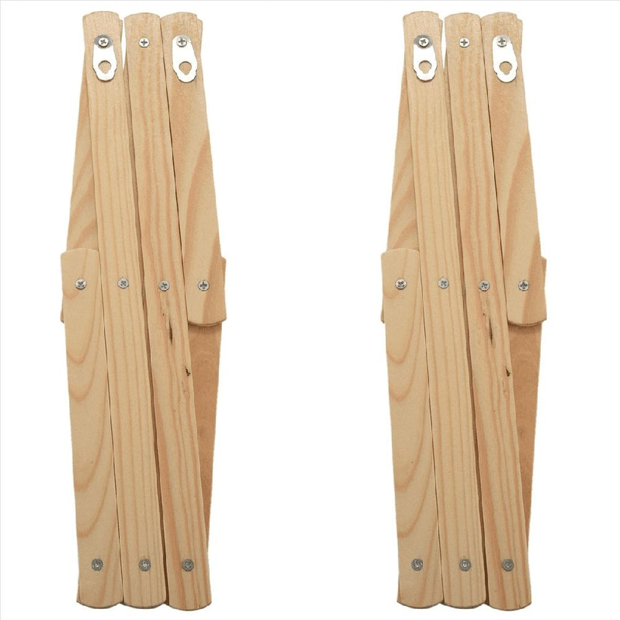 Wall Hanger 10 Hooks Pack of 4 Natural Wood Wall Mounted Expandable  Peg Coat Rack Hanger 4 Pack