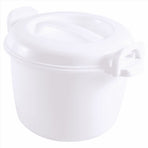 Microwave Rice Cooker Multifunction Small Lunch Container Microwave Cooker Cookware for Microwave Oven 17.5x21x14cm
