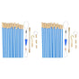 2 Set 20 Feet Fiberglass Fish Tape Cable Rods,Electrical Wire Running PushPull Kit with Hook and Hole Kit