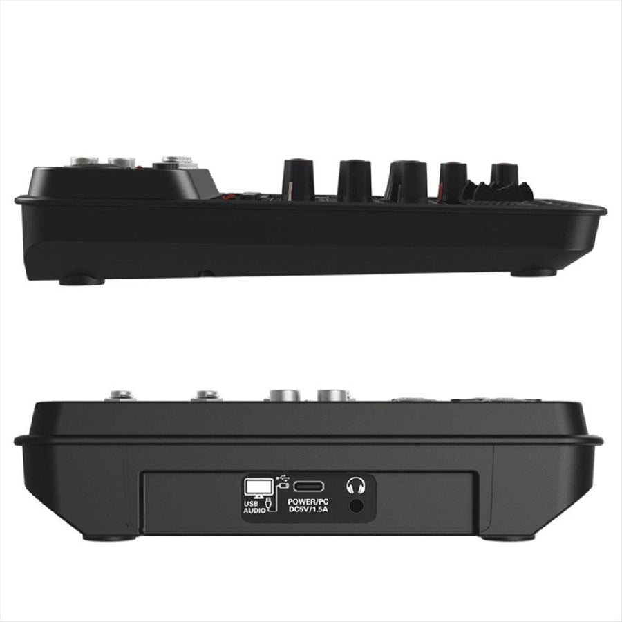4 Channel Audio Mixer 48V Phantom Power USB Studio Sound Mixers Bluetooth DJ Console Mixing for Karaok