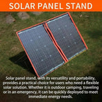 Garden Solar Panel Stand 2-Pack, Foldable Steel Bracket for Outdoor Solar Panels