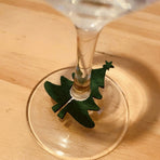 Holiday Glass Identification Rings Assorted Color Nonwovens 8pcs