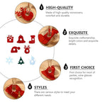 Holiday Glass Identification Rings Assorted Color Nonwovens 8pcs