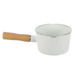 Small Pot With Spout Milk Cooking Pot White Instant Noodles For Kitchenware 1Pcs