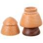 Beige Wooden Toothpick Holder Dustproof Moistureproof Storage Rectangular Home Decoration