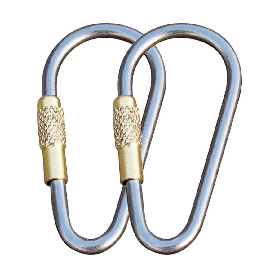 2-Pack Heavy Duty Locking Carabiners for Paracord, Utility, Outdoor, Camping, and Everyday Use