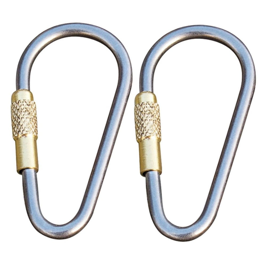2-Pack Heavy Duty Locking Carabiners for Paracord, Utility, Outdoor, Camping, and Everyday Use
