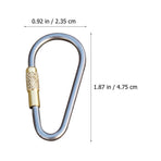2-Pack Heavy Duty Locking Carabiners for Paracord, Utility, Outdoor, Camping, and Everyday Use