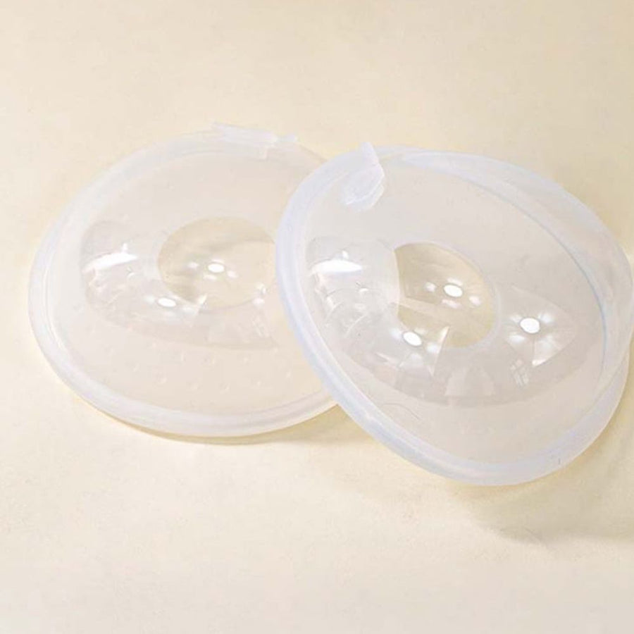 2-Pack Leakproof Silicone Collector Shells Pads for Comfortable and Convenient Breastfeeding Moms