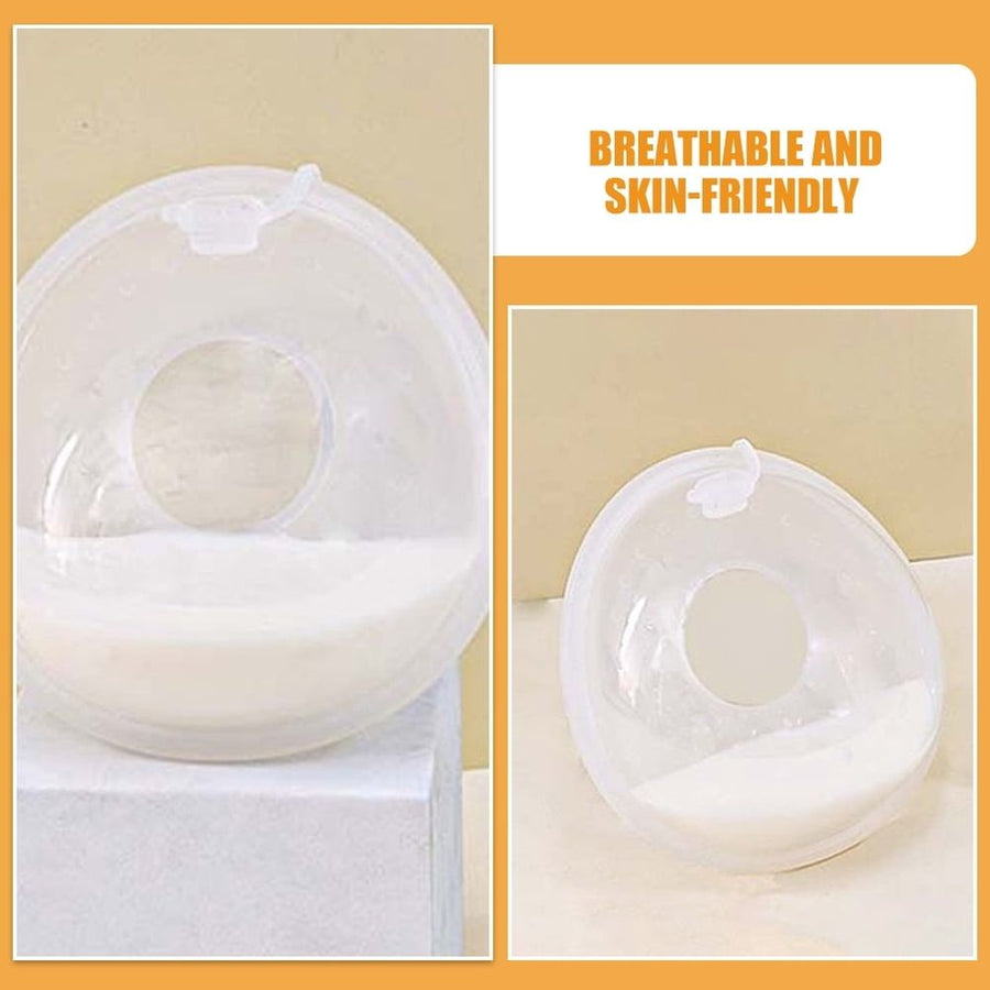 2-Pack Leakproof Silicone Collector Shells Pads for Comfortable and Convenient Breastfeeding Moms