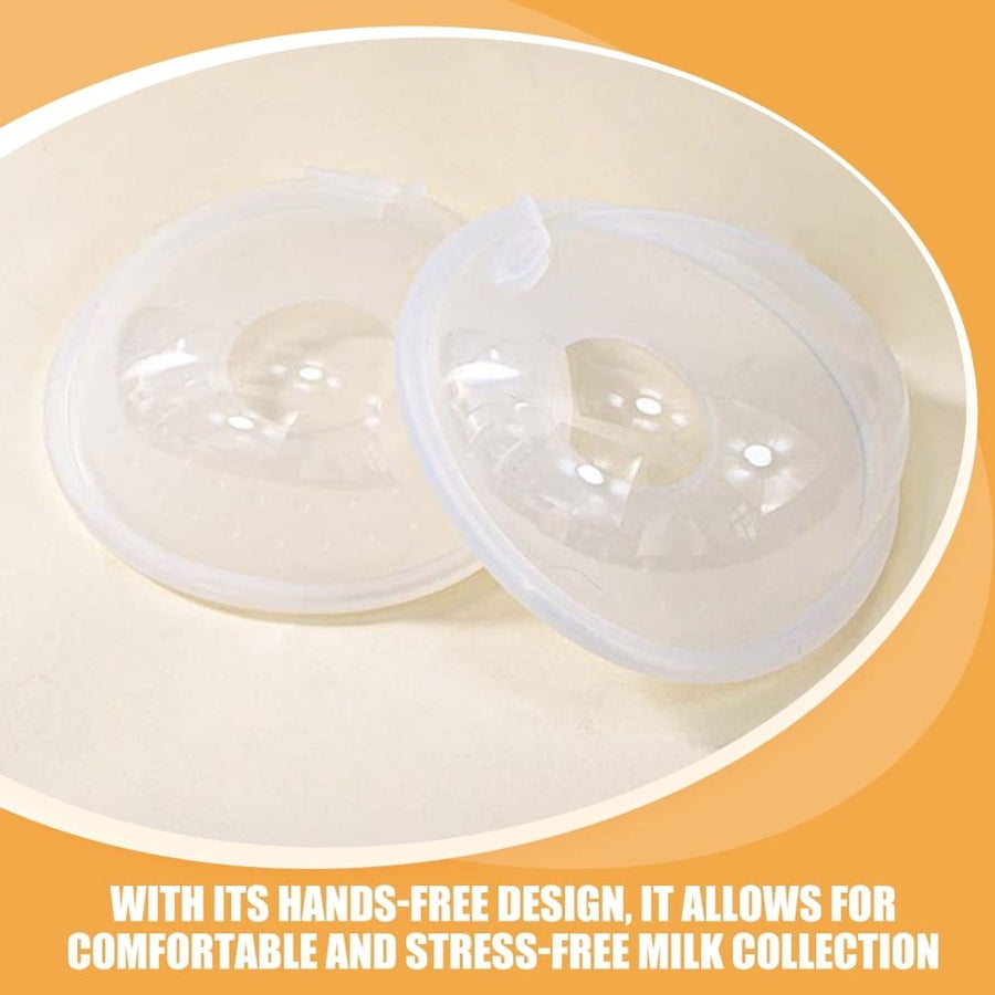 2-Pack Leakproof Silicone Collector Shells Pads for Comfortable and Convenient Breastfeeding Moms