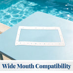 Wide Mouth Pool Skimmer Gasket Replacement, Leak Proof Silicone Seal for Skimmers