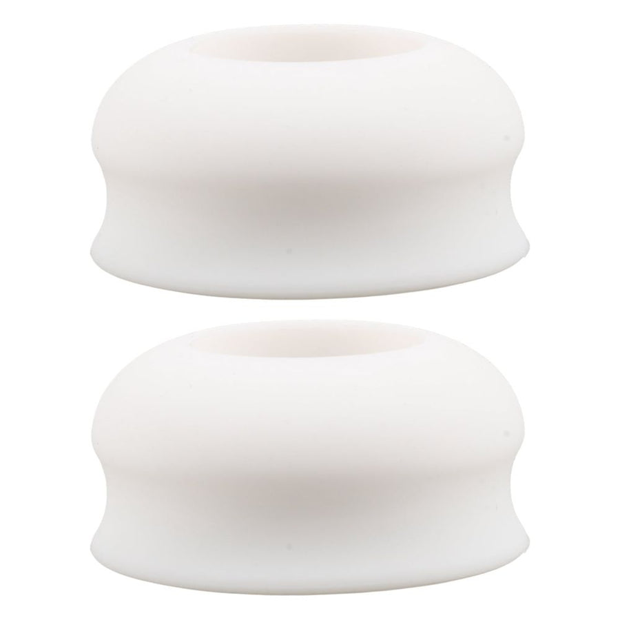 2Pcs White Baseball Bat Choke Up Rings Soft Grip Taper Knob for Secure Swing