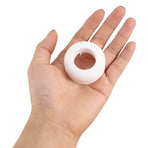 2Pcs White Baseball Bat Choke Up Rings Soft Grip Taper Knob for Secure Swing