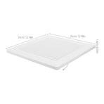 Universal White Bathroom Exhaust Fan Grille with Easy Installation and Quiet Operation