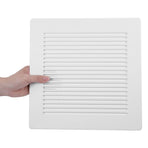 Universal White Bathroom Exhaust Fan Grille with Easy Installation and Quiet Operation