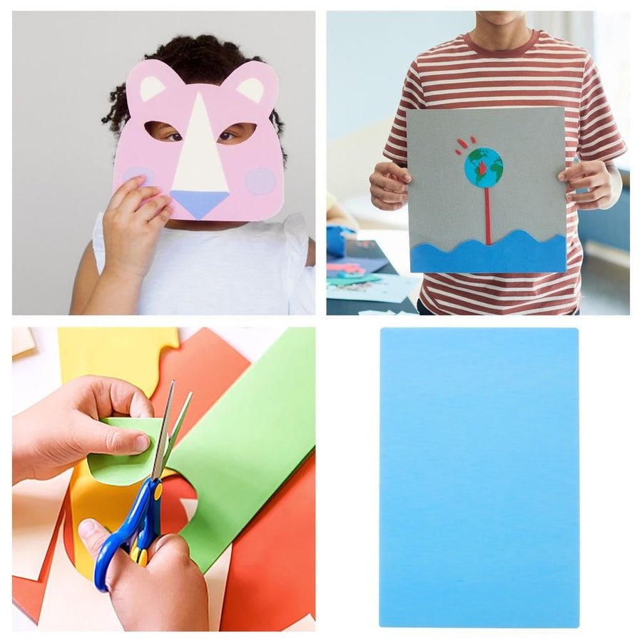 Foam Board Sheets Blue PVC Coated for DIY Crafts and Projects 10Pcs