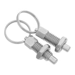 2-Pack Stainless Steel Spring Knob Pull Pins, Spring-Loaded Plungers for Accurate Adjustment and Quick Installation