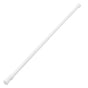 Adjustable White Tension Rod for Clothes Drying and Shower Curtains - Wall-Friendly, No Damage