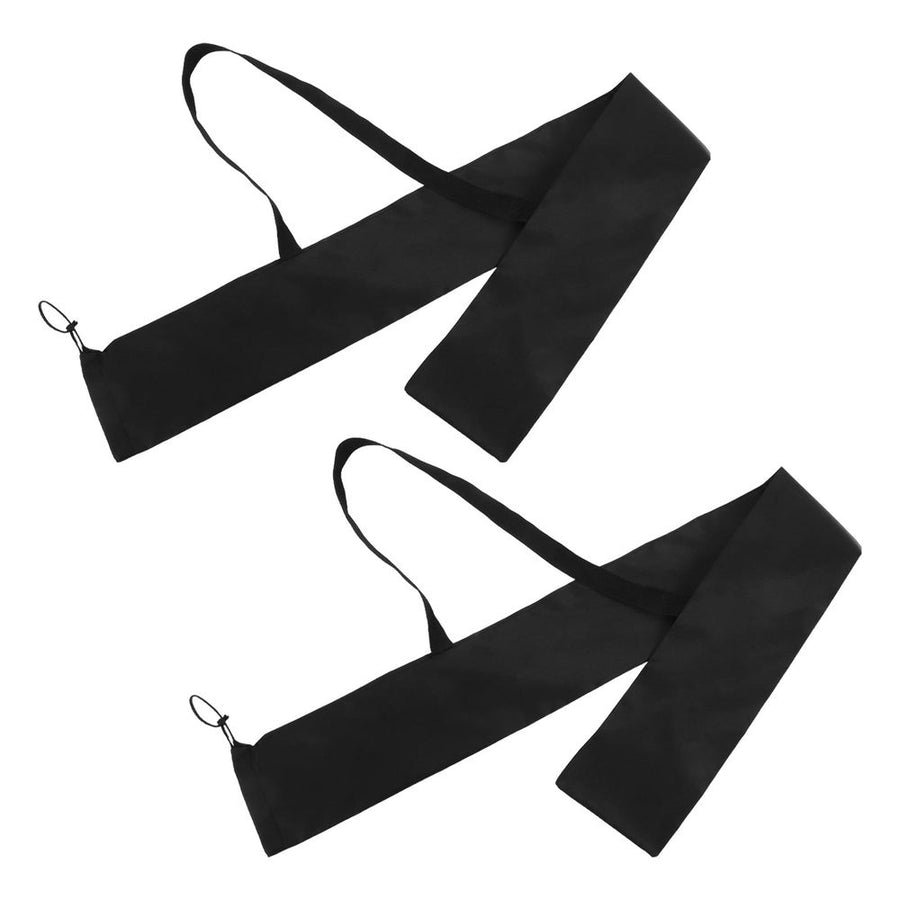 Oxford Cloth Baseball Bat Bag Black Lightweight for Storage Versatile Carry 2Pcs