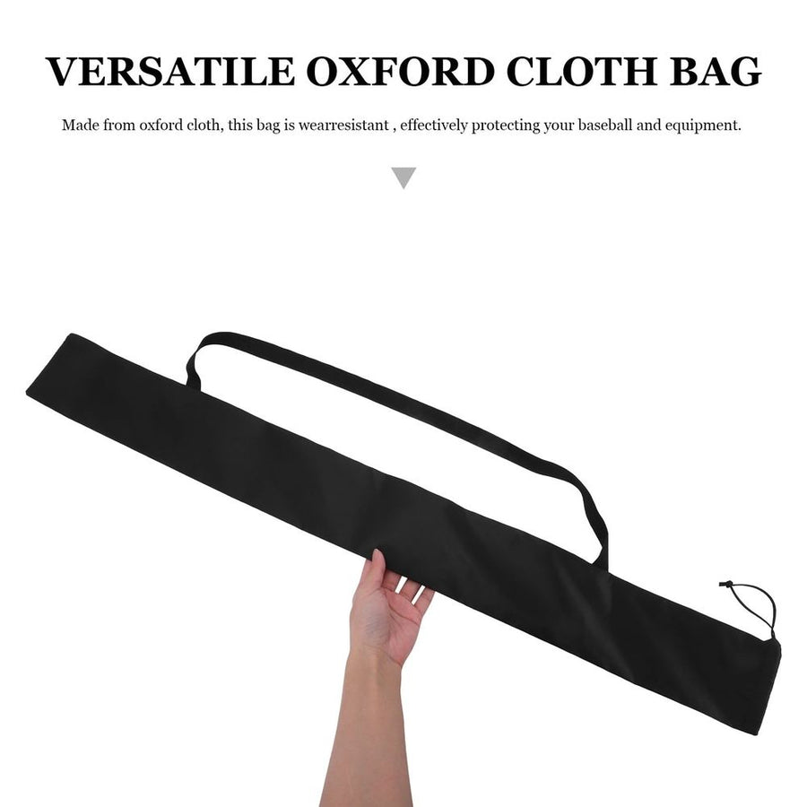 Oxford Cloth Baseball Bat Bag Black Lightweight for Storage Versatile Carry 2Pcs