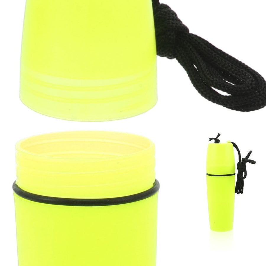 2Pcs Portable Waterproof Dry Box Yellow Watertight Case for Kayaking and Surfing