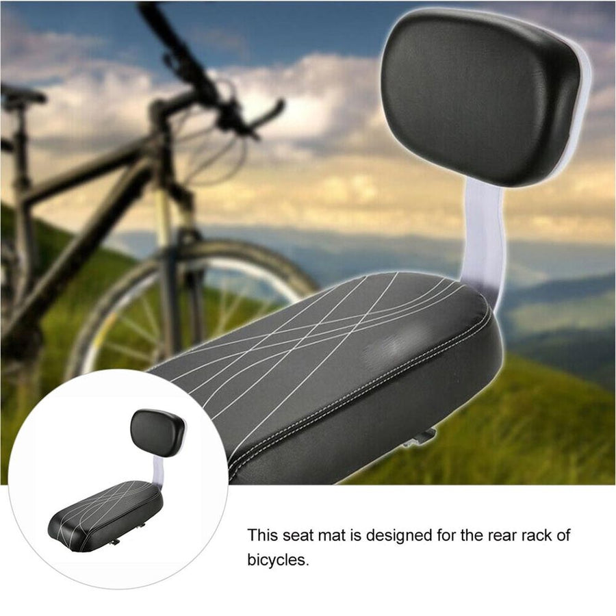 1Pack Backrest Cushion Easy to Clean Black for Bicycle Riders