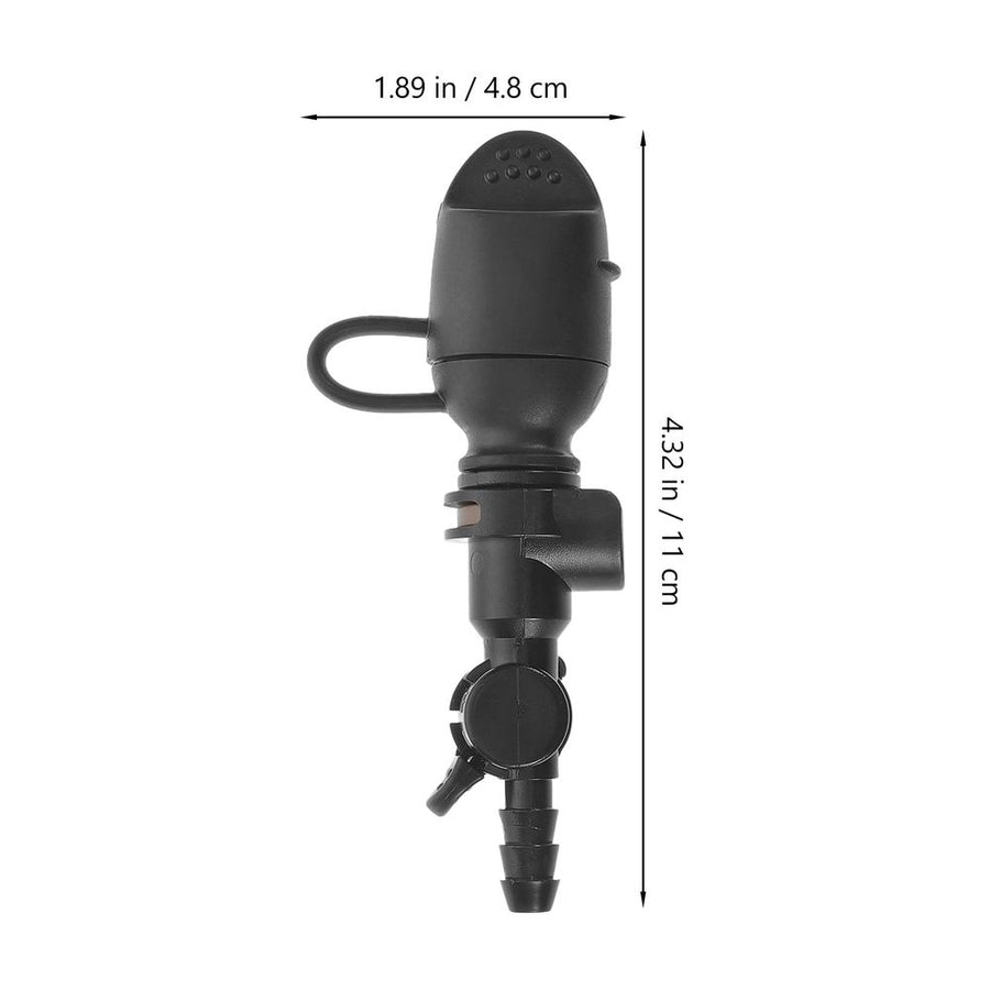 Hydration Bladder Mouthpiece Black Silicone High-Flow Antifreeze Valve Detachable Dust Cover