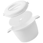 Simple Microwave Rice Cooker with Portable Design for Soups Oatmeal and Vegetables