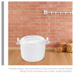 Simple Microwave Rice Cooker with Portable Design for Soups Oatmeal and Vegetables