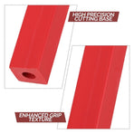 Red Plastic Cutting Guide Stick for Paper Cutter with High Precision Base for Accurate Crafting