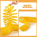 Expandable Car Wash Hose Pipe Yellow EVA for Home and Outdoor Use 1 Piece