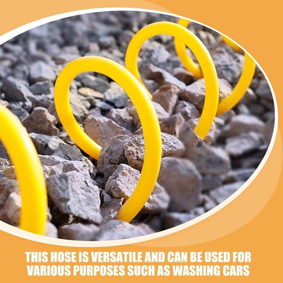 Expandable Car Wash Hose Pipe Yellow EVA for Home and Outdoor Use 1 Piece