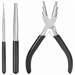 Wire Looping Tool Wire Looping Mandrel and 6 in 1 Bail Making Plier for Jewelry Wire Wrapping and Ju Black Metal