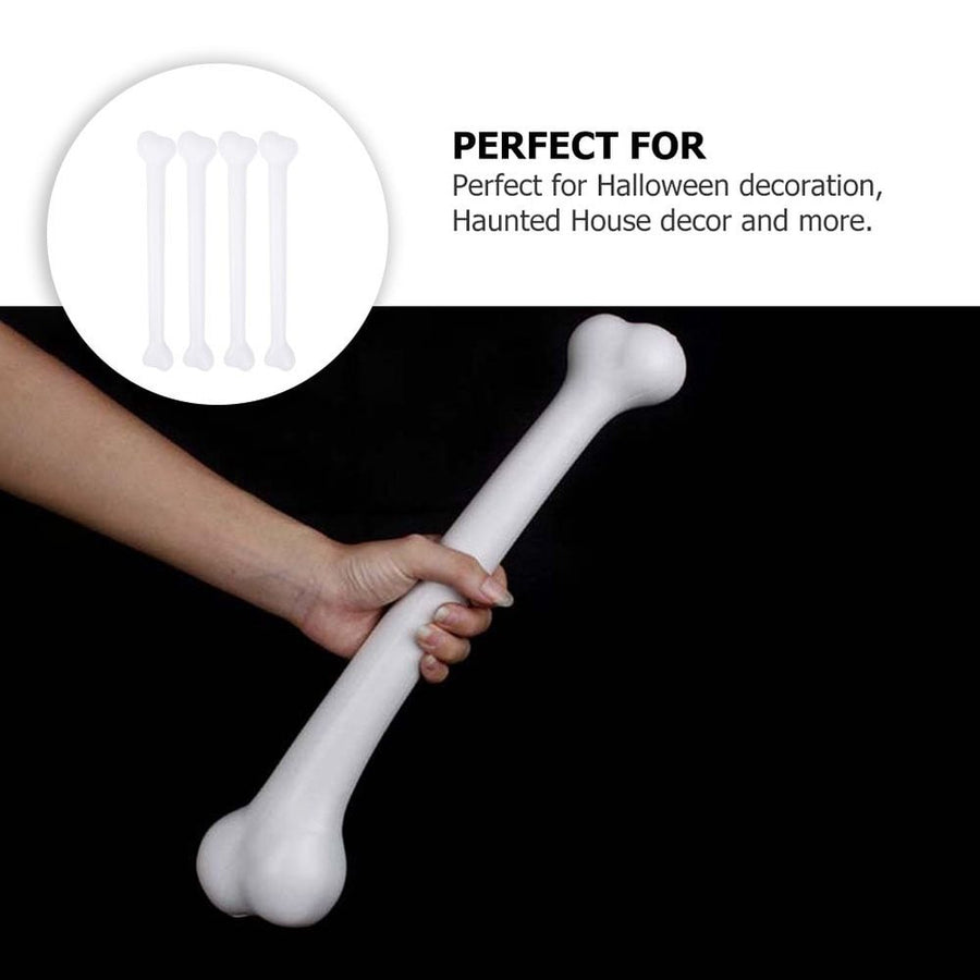 4PCS Fake Prop Decoration White Bone Plastic Party Decor