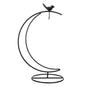 Decorative Iron Tabletop Ornament Stand with Bird Design, 1 Piece Display for Bedroom and Home Decoration