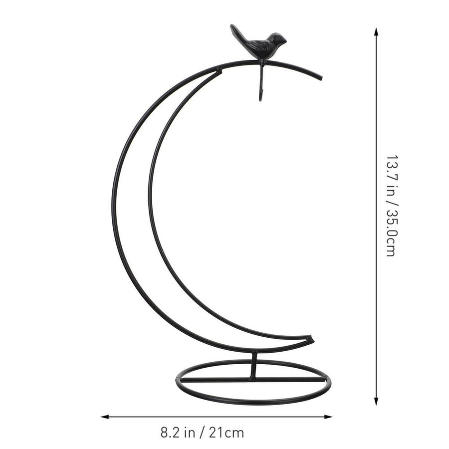 Decorative Iron Tabletop Ornament Stand with Bird Design, 1 Piece Display for Bedroom and Home Decoration