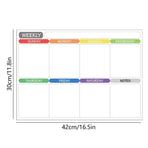 Fridge Calendar Magnetic Dry Erasable Whiteboard for Refrigerator Planner, Reusable Weekly Planner With Eraser Markers, 16.5'x11.8'
