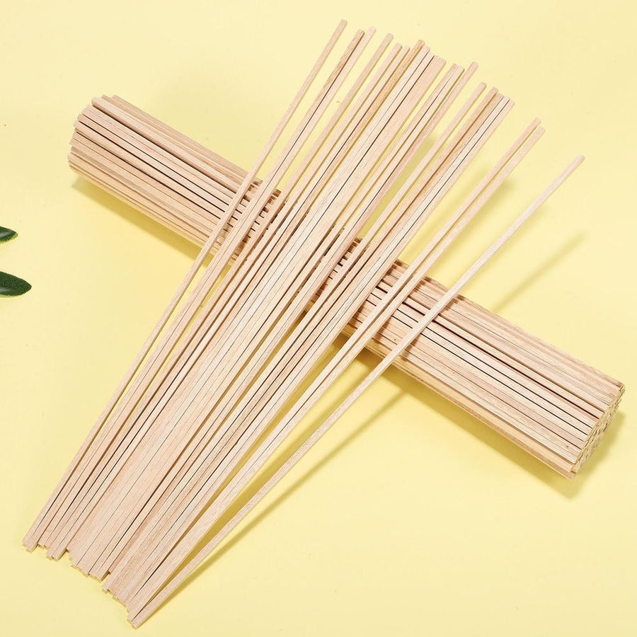 150-Piece Colored Hardwood Dowel Rod Set in Beige for Crafting, Model Building, Projects, and Artistic Creations