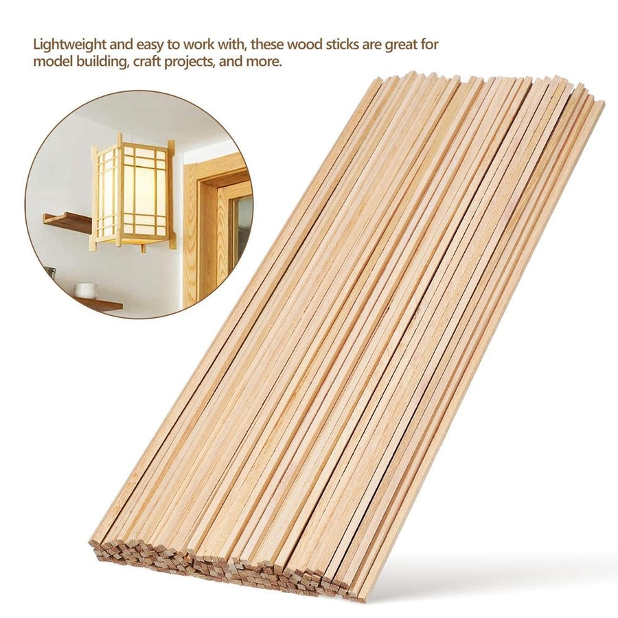 150-Piece Colored Hardwood Dowel Rod Set in Beige for Crafting, Model Building, Projects, and Artistic Creations
