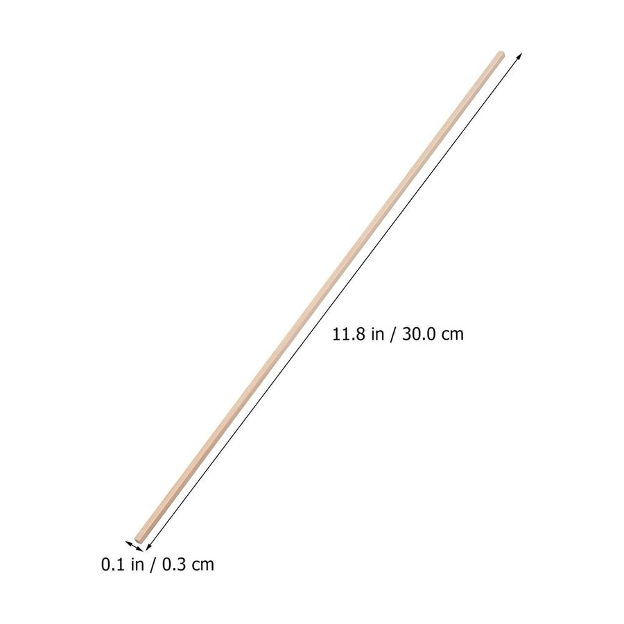 150-Piece Colored Hardwood Dowel Rod Set in Beige for Crafting, Model Building, Projects, and Artistic Creations