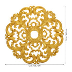 Decorative Ceiling Fan Medallion in Golden Plastic for Elegant Lighting