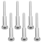 Invisible Cable Railing Kit Stainless Steel Threaded Stud Tensioner Plated Silver 6Pcs