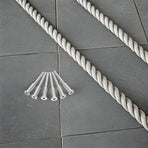 Invisible Cable Railing Kit Stainless Steel Threaded Stud Tensioner Plated Silver 6Pcs